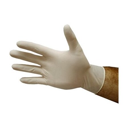 Neogenrporation Ideal, Latex Disposable Gloves, 4 mil Palm , Latex, Powder-Free, L, 100 PK AT300PF-L